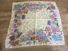 Vintage Halstuch Mantero Blumen Seide