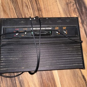 Atari 2600 Darth Vader Black Game Console 3 OEM Controllers All Cords Works #jas