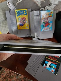 NES Super Mario Lot 4 Games Mario 2 3 Duck Hunt + Mario Bros Nintendo Bundle