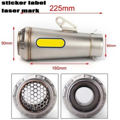 Universal 51mm Motorcycle Exhaust Muffler Exhaust Pipe for Harley BMW Honda Yama