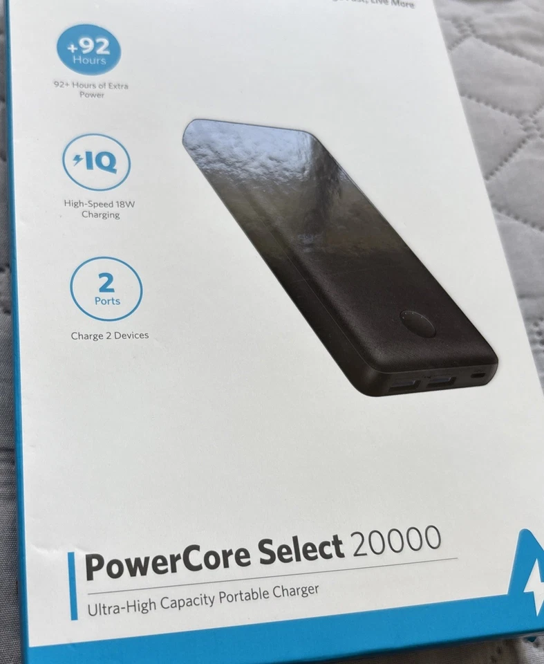 Cargador Portátil USB Doble Anker PowerCore Select 20000mAh Banco de Alimentación Batería Nuevo Foto 2 de 4