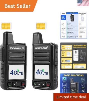 TD-M15 Long Range Walkie Talkies - 4G LTE Connectivity, AI Noise Cancellation