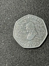 Ultra rare 2019 Sherlock Holmes 50p  coin collectible 