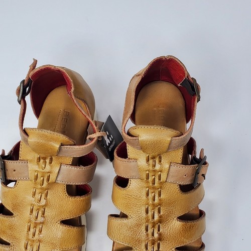 Bed Stu Ada Cage Platform leather distressed sandal Size 8 - No Box - Picture 6 of 16