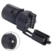 AUTOXBERT 7 Pin Blade to 4 Pin 5 Pin Flat Trailer Adapter Wiring Light Plug C...