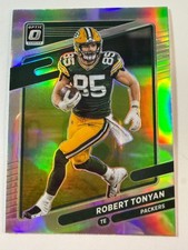 2021 Donruss Optic Robert Tonyan Silver Holo Prizm Green Bay Packers # 89
