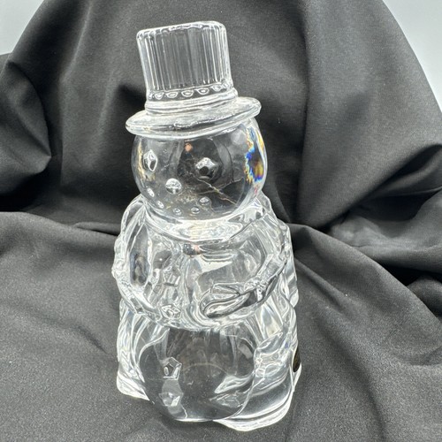 24% Lead Crystal Snowman Candleholder - Picture 10 of 14