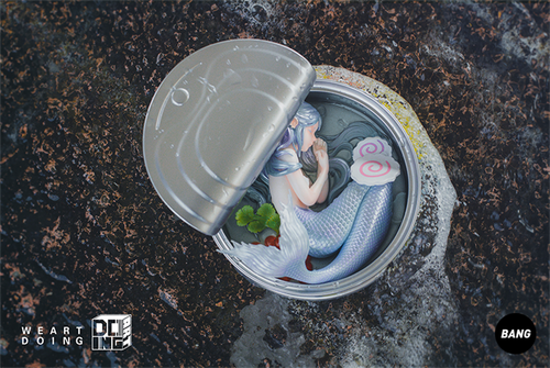WEARTDOING Mermaids In Can Blue Version Limited Collectibles Fashion Figure New - Picture 4 of 6
