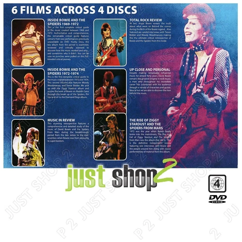 David Bowie Collection : Rock Legend 6 Films Across 4 Discs : Brand New Boxset😎 - Picture 2 of 3