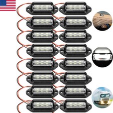 12v 6 Led Exterior License Plate Tag Light Waterproof For Car Truck Rv Boat Usa