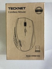 Tecknet - EWM01002 - CORDLESS MOUSE - Gray - NEW