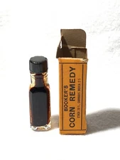 Antique Booker’s Corn Remedy Medicine Bottle Norfolk Virginia Rare