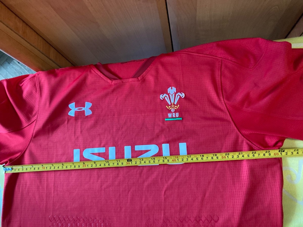 Under Armour Rugby Wales National Team WRU Jersey 2016 Home Size