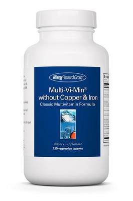 Multi-Vi-Min Without Copper & Iron - 150 Vegecaps Allergy Research Group