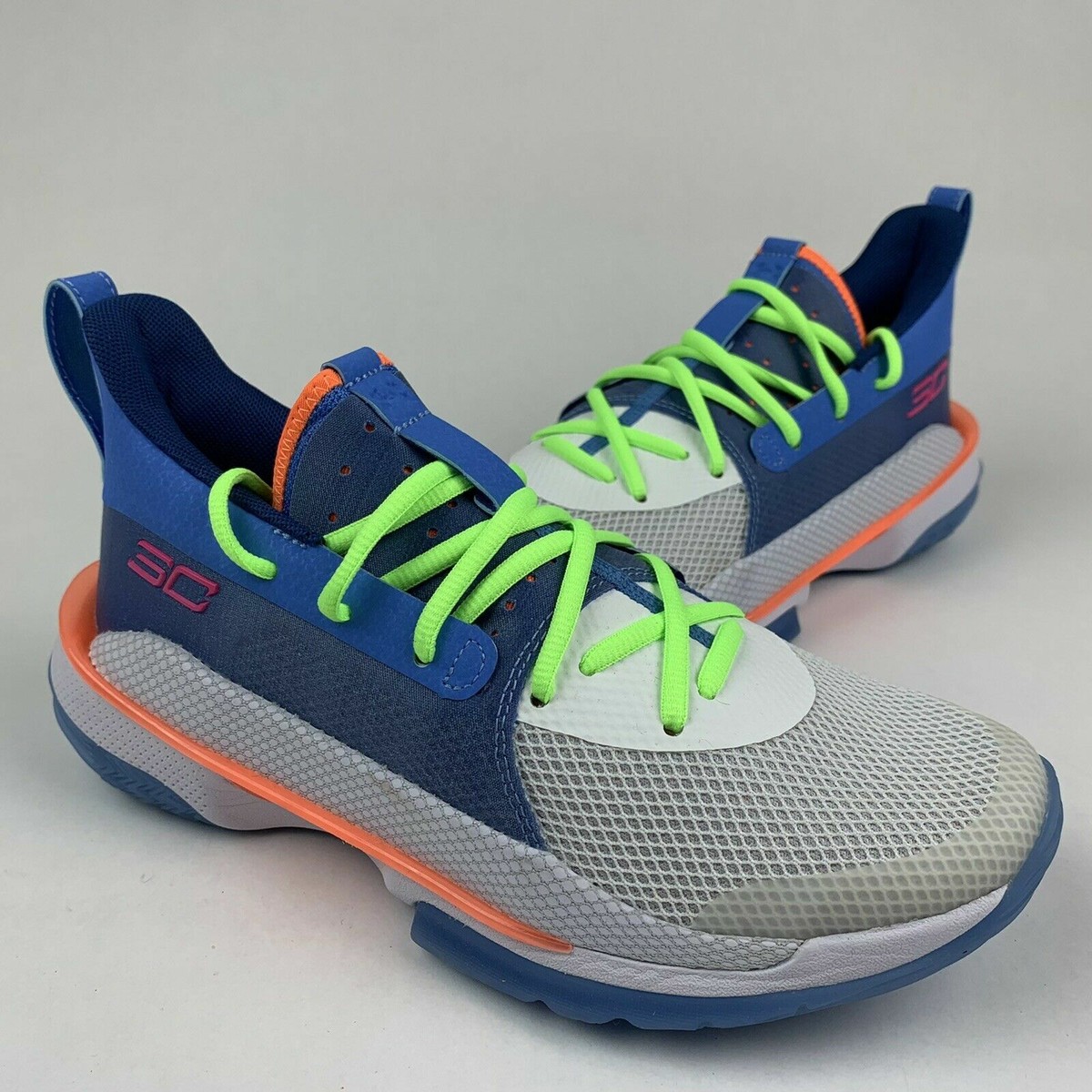 とまと　Curry Series 7 WBLUE　US12 Under Armour Curry 7 Dub Nation Basketball Shoes Blue 3021258-404