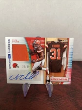 2018 Rookies & Stars - Dress for Success Nick Chubb #DFS-NC (RPA) 22/25🔥Texans