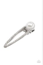 Paparazzi Expert in Elegance Silver Hair Clip - New
