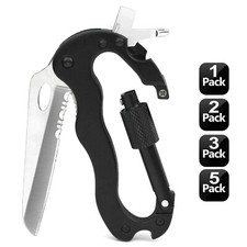 Aluminum Locking Climbing Carabiner Outdoor Rock Rescue D-Shape Screw Hook