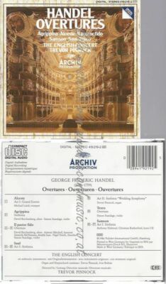 CD--PINNOCK/ECT | --HÄNDEL: OUVERTÜREN - AGRIPPINA, ALCESTE, IL PASTOR FIDO