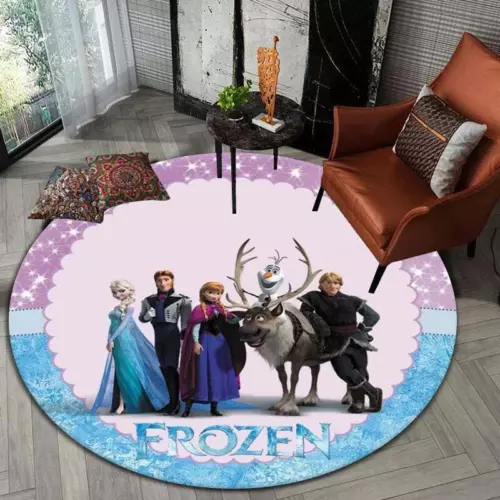 Frozen Pattern Round carpet kid's Playroom Rug bedroom*- - Picture 9 of 41