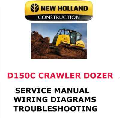 NEW HOLLAND D180C CRAWLER DOZER MANUAL SERVICE ENGINE REPAIR SHOP PDF