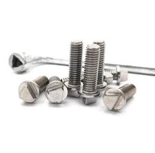 Theft bolts triangle head screws metric M6 - M10 - wrench - Select Size [M1]