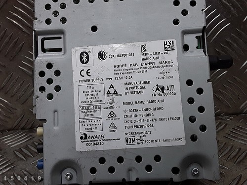 2020 FORD TRANSIT ECU NAVIGATION RADIO MODULE UNIT JK2T18D832BT - Picture 7 of 7