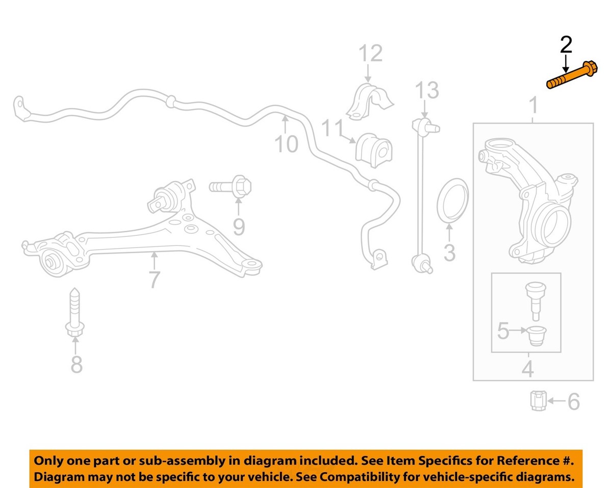 ANODZU Suspension Strut Flange Mount Bolt M12x64 - Replacement 90120-T2A-A00 For Honda & Acura Models - View #9