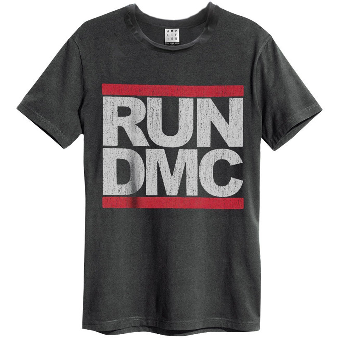 Amplified Men's Vintage Run Dmc T-Shirt XXL-Chest 44-46 Charcoal