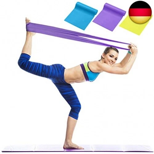 Fitnessbänder Set - Gymnastikband Widerstandsbänder Elastisch Stretching Bänder - Bild 1 von 7