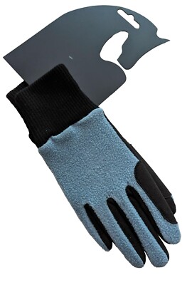 KINDER AMARA ZWEIFARBIGE REITHANDSCHUHE - HIMMEL/SCHWARZ GRÖSSE MEDIUM