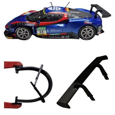 BLACKSLOT Flexibler Spoiler Carrera Zubehör für 124 Ferrari 296 GT3 Tuning Kleinteil