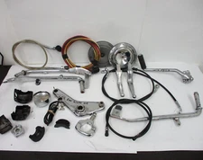 Huge Misc. Parts Lot Harley Kick Stand Clamp clutch hose mount etc. 15.4lb