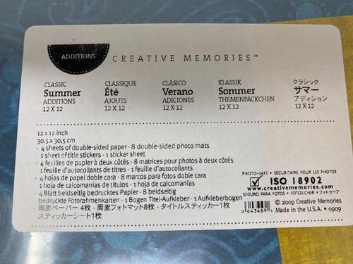 Additions Scrapbook Paper Kits Mats Stickers by Creative Memories 12x12 You Pick - Picture 20 of 164