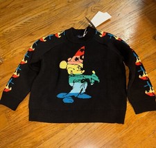 New STELLA McCARTNEY DISNEY Kids Size 5 FANTASIA Mickey Mouse Sweater Pullover
