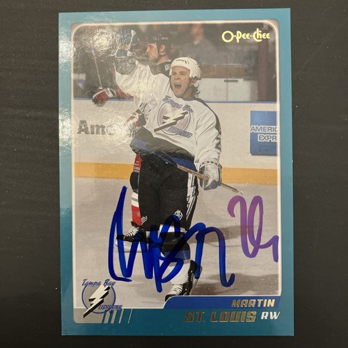 Martin St. Louis Autographed 4x5 in Tampa Bay Lightning Card