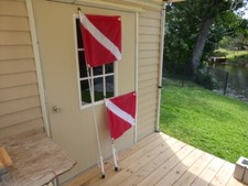 6' Rod Holder Flagpole AND Dive Flag Combo from South Wind Designs
