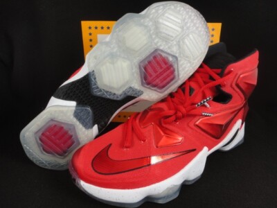 Nike LeBron XIII Bright Orange Crimson Basketball Shoes – Men’s Size 13 Retired Size 13 - Nike LeBron Witness 7 Bright Crimson for sale  main image 2