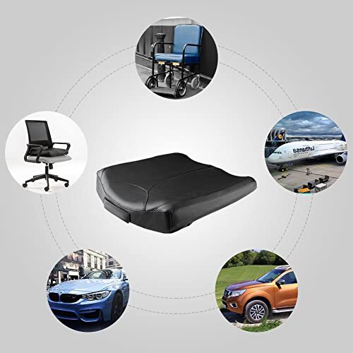 Leather Car Memory Foam Heightening Seat Cushion for Short People DrivingHip(Co 738631241904 eBay