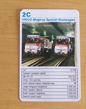 1980 IVECO MAGIRUS RUSTWAGEN LKW FEUERWEHR SAMMLUNG ORIGINAL KARTE