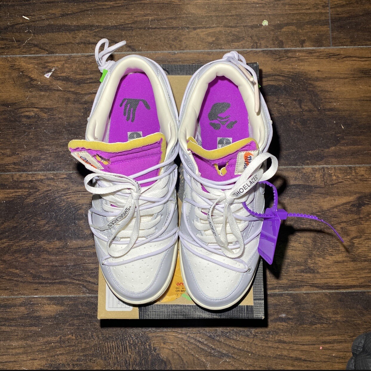 OFF WHITE X NIKE Taglia 9 Nike Dunk Low x bianco sporco lotto 03 di 50 2021 Travis SB Jordan