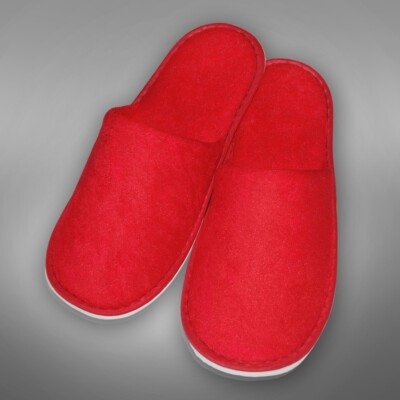 25 x Paar TOP Hotelslipper ROT Hausschuhe Hochzeit Slipper Hotelschuhe SANTA