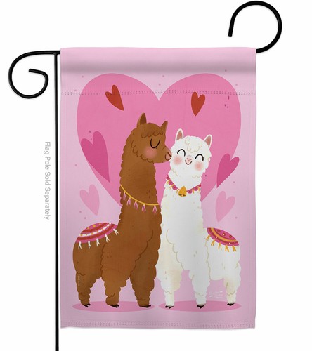 Llama Amor Jardín Bandera Primavera San Valentín Decorativo Regalo Patio Casa Estandarte - Imagen 2 de 19