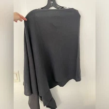 Portolano lambswool angora blend poncho NWT