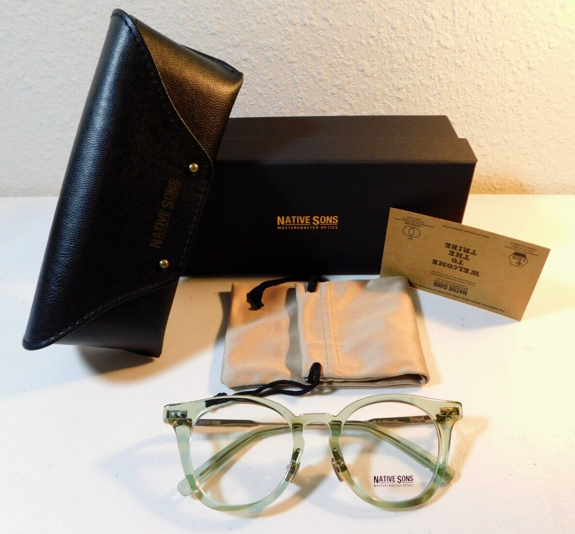 BRAND NEW NATIVE SONS SIEGEL BOTTLE GREEN 49/20.3 W/ORIGINAL CASES