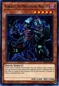 Tlakalel His Malevolent Majesty - RIRA-EN032 - Rare - 1st Edition x3 - Near Min