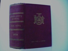MANUAL FOR THE USE OF THE LEGISLATURE OF THE STATE OF NEW YORK 1958