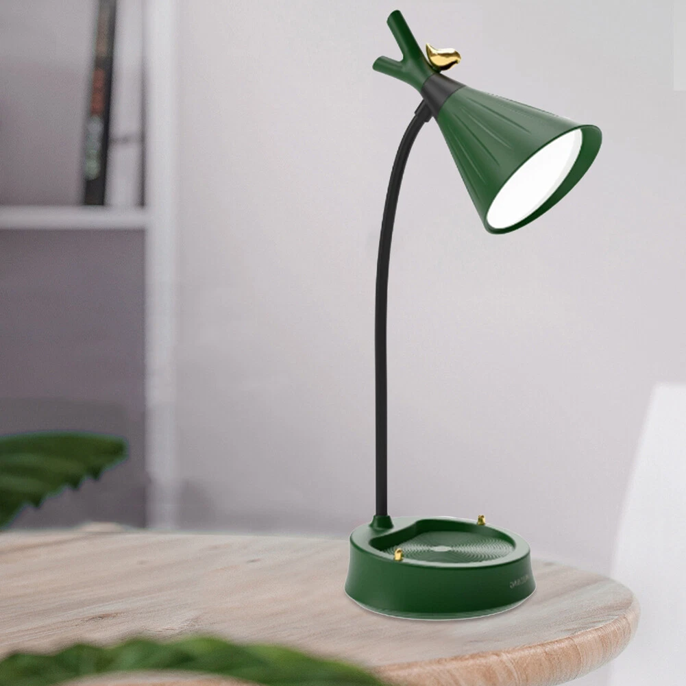 LED Desk Lamp Student Bedroom Room Lighting Touch Reading Book Lamp Green