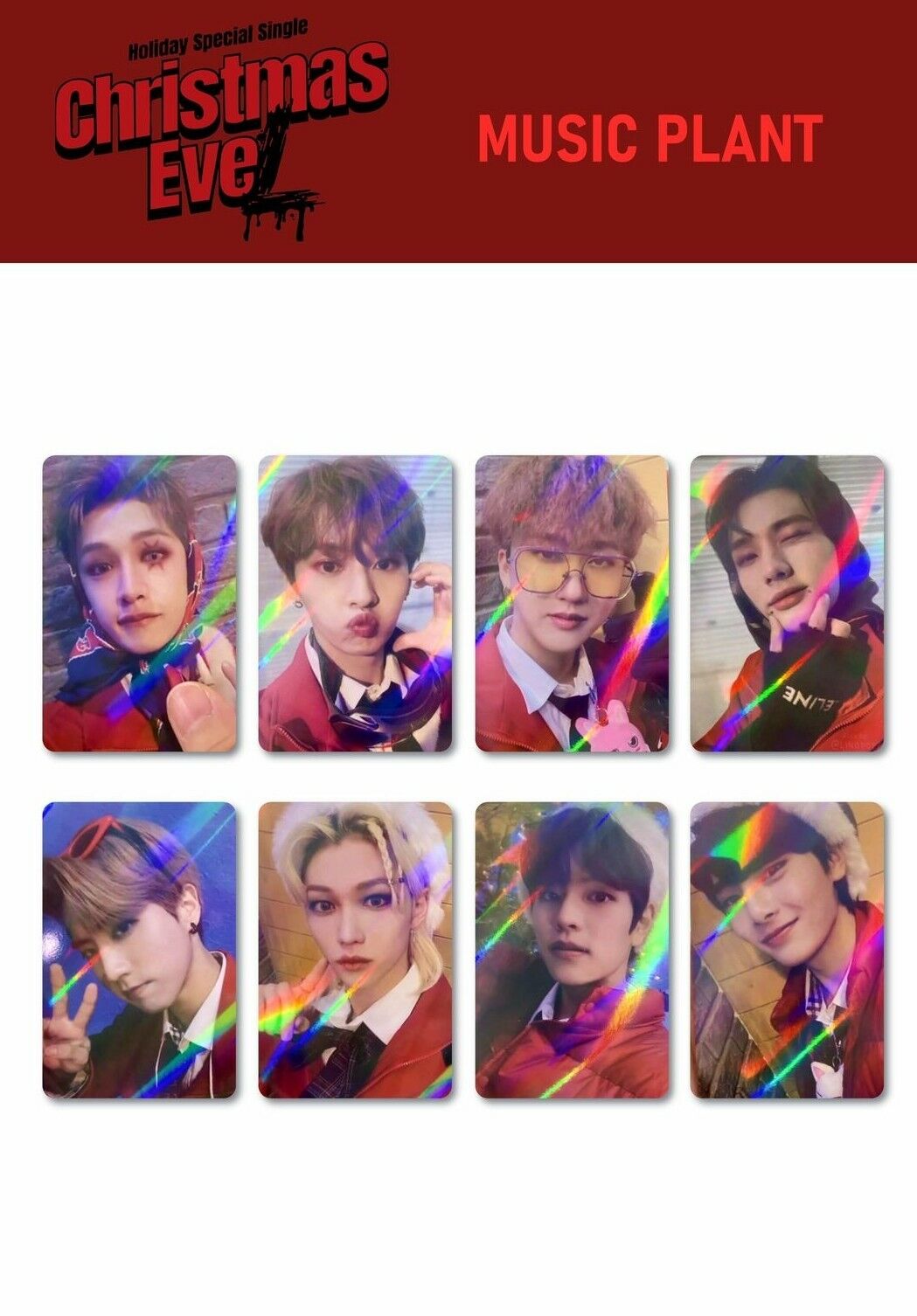 STRAY KIDS CHRISTMAS EveL MUSICPLANT music plant OFFICIAL PHOTO CARD