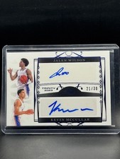 Jalen Wilson Kevin McCullar Dual Auto 2023 Leaf Trinity 21/30